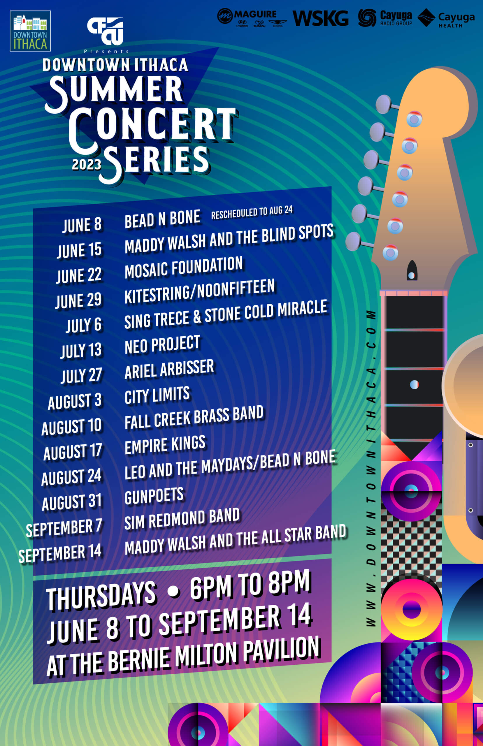 Summer Concert Series Lineup