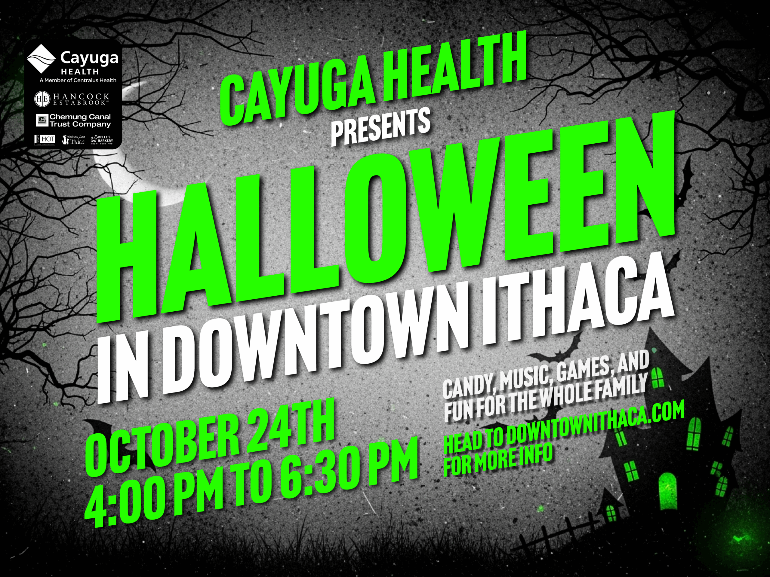 Halloween in Downtown Ithaca poster