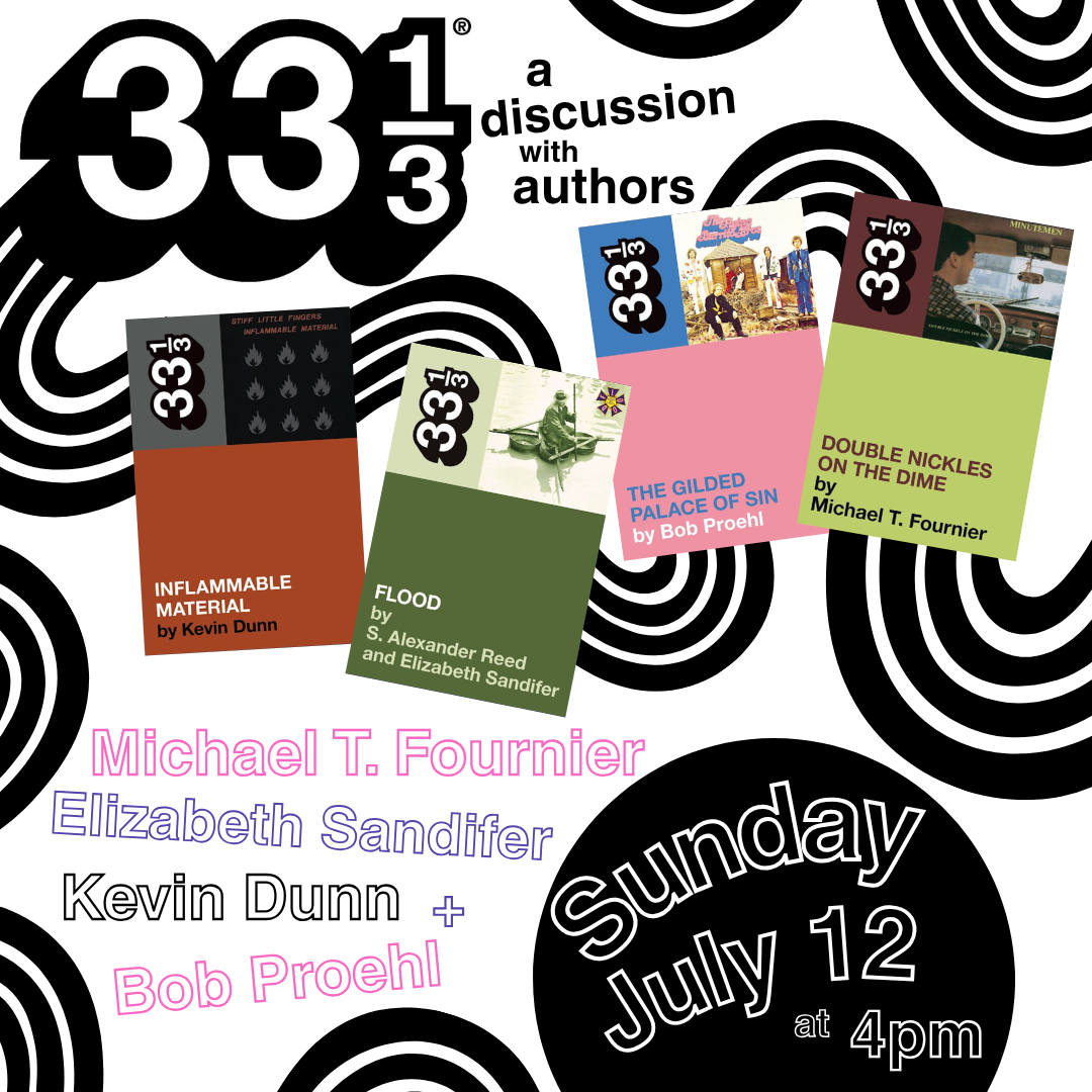 33 1/3 Reading with Kevin Dunn, Michael T. Fournier, Bob Proehl, and Elizabeth Sandifer