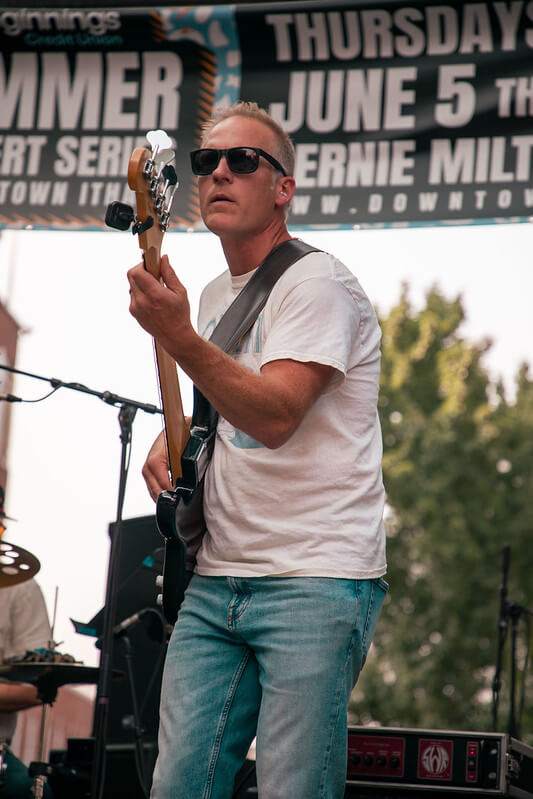 Vertical performance photo from the Summer Concert Series