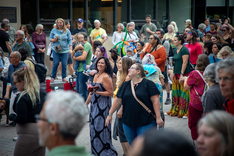 Concert crowd enjoying the Summer Concert Series