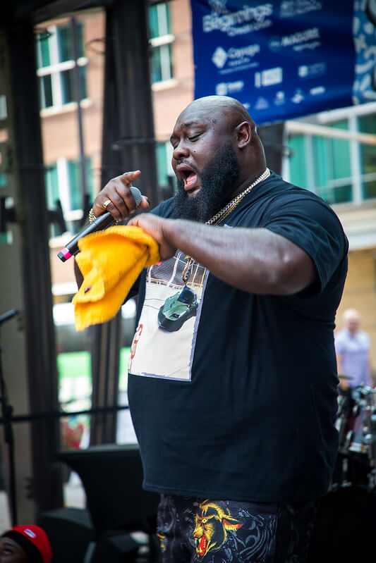 Vertical live music moment in Ithaca