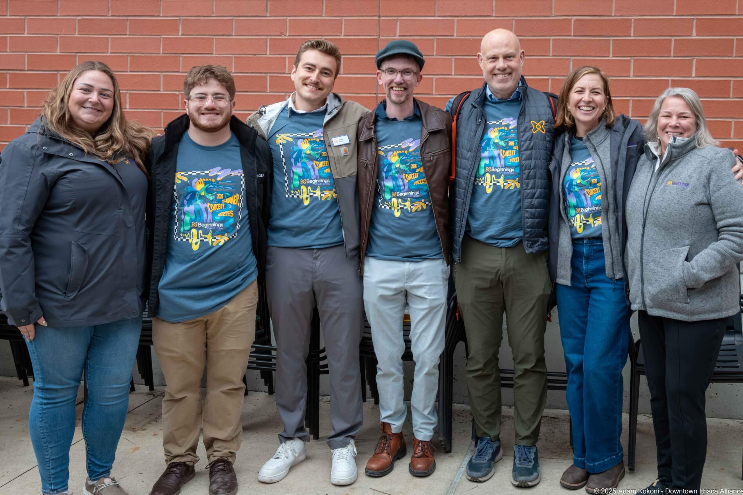 Downtown Ithaca event team standing together
