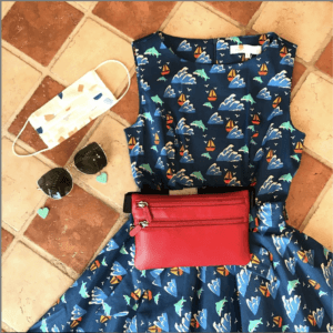 Petrune dress and accessories