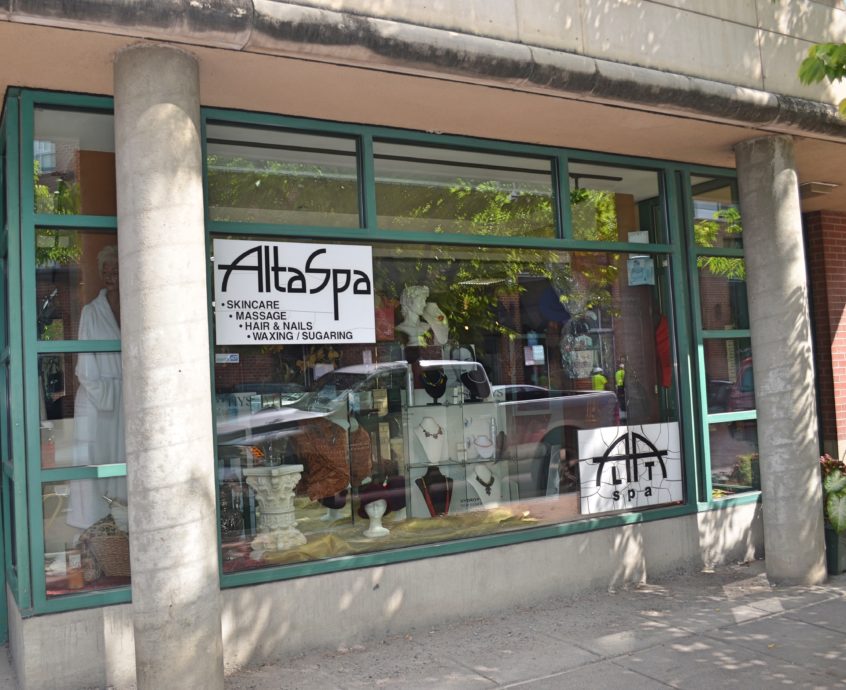 Front window of AltaSpa