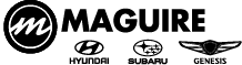 Maguire hyundai Subaru genesis logo